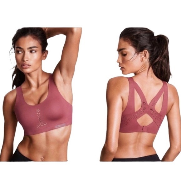 VS SPORT Angel Max Support Sports Bra Mauve Dusty Rose Color SZ 32 B - Picture 1 of 4